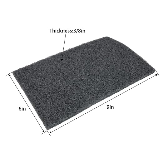 6"x9" Automotive Scuff Pad 8 Pack (7448) - 8 Gray(Ultra Fine), Wet/Dry Reusable Scuffing Pad for Paint Prep, Sanding - Auto Body, Woodworking & Handicrafts