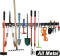 YueTong All Metal Garden Tool Organizer,Adjustable Garage Wall Organizers and Storage,Heavy Duty Wall Mount Holder with Hooks for Broom,Rake,Mop,Shovel.(3 Pack)
