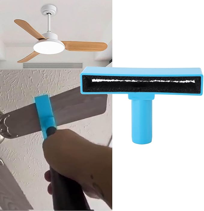 Ceiling Fan Blade Cleaner Brush, Washable Duster Tool for Home, Sky Blue, ABS Material, 7x4.21 Inch