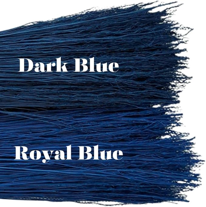 20" or 16" Broom Corn, 1/2 lbs Bundles, Hand Dyed by Meckley Brooms (20.00, Royal Blue)