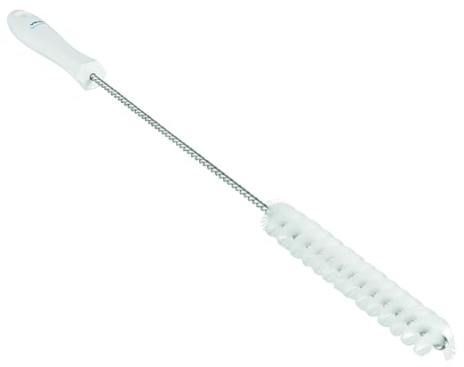 Vikan 53765 Tube Brush,.8",PP/PBT,White