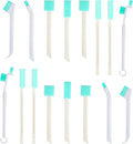 16 Pack Small Household Cleaning Brushes Crevice Cleaning Tool Deep Detail Crevice Cleaner Brush Set Detail Tiny Scrub Cleaner Brush Micro Crevices Scrub Cleaners Tool for Small Holes Corner Space