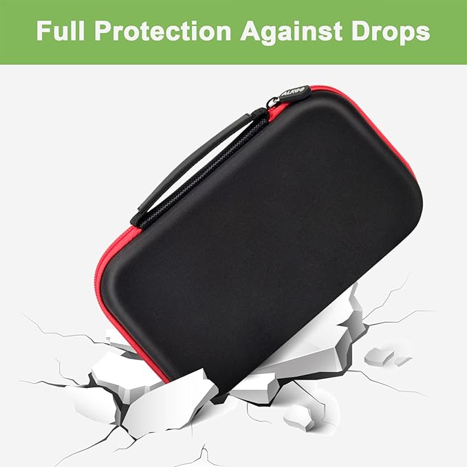 ALKOO Battery Organizer Storage Holder Case Box for 69+ Batteries AA AAA C Cell 9V 3V Lithium - No Tester Included (Red)