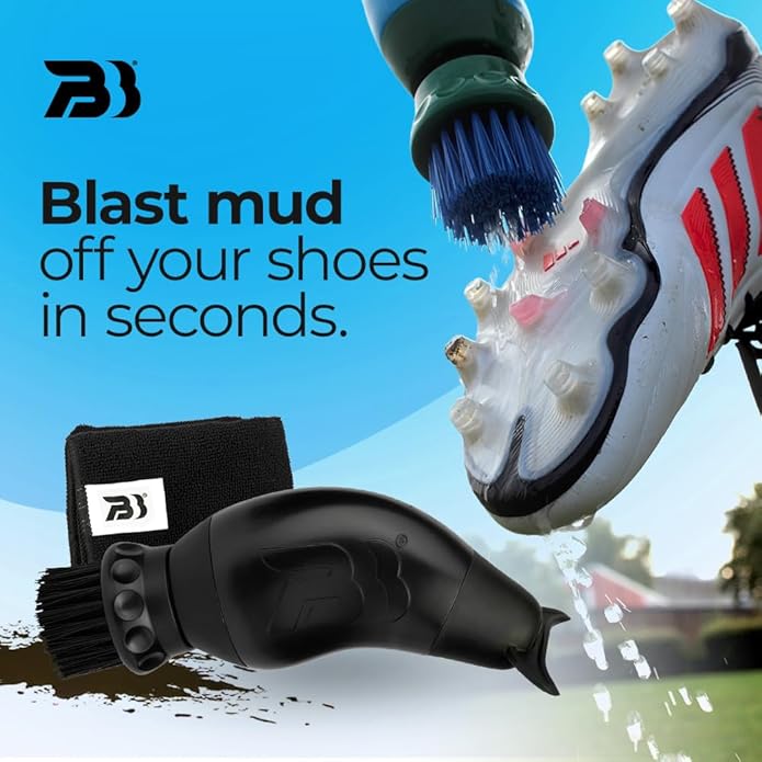 BootBuddy Shoe & Boot Cleaner Brush – Footwear Cleaning Kit for Running and Walking Shoes, Hiking Boots, Golf Shoes & Soccer Cleats – Cleans Mud, Dirt & Stains in Minutes, As Seen on Dragons’ Den