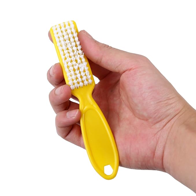 Handle Grip Nail Brush - Nail Brushes for Cleaning Fingernails, Long Handle Hand Fingernail Brush, Scrub Cleaner for Finger Nial, Multicolor, DAYGOS (Multi-colored 36P)