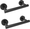 Matte Black 2 Pack Toilet Paper Holder SUS304 Stainless Steel Double Post Pivoting Toilet Paper Roll Holder Wall Mounted Toilet Tissue Holder for Commercial Bathroom RV