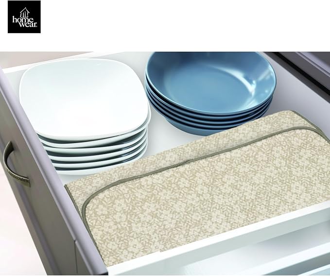 2 Pack Printed Dish Drying Mats for Kitchen, Super Absorbent Polyester, 15 x 20 inches, Countertop Sink, Machine Washable, Ditsy Floral