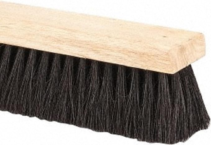 PRO SOURCE Tampico-Bristle Push Broom Head with Threaded Wood Block: 18" Wide
