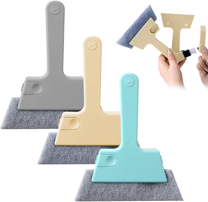 Magic Window Track Cleaner, 2025 New Magic Window Cleaning Brushes, Window Groove Cleaning Brush Tools Set, Hand-held Crevice Cleaning Brush for Window Slides and Gaps (Mix2)