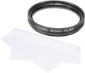 MECCANIXITY 40.5mm Circular Polarizer Filter, Double Sided Multi-Layer Coatings Polarizing Filter with Cleaning Cloth for Camera Lens