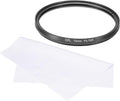 MECCANIXITY 72mm Circular Polarizer Filter, Double Sided Multi-Layer Coatings Polarizing Filter with Cleaning Cloth for Camera Lens