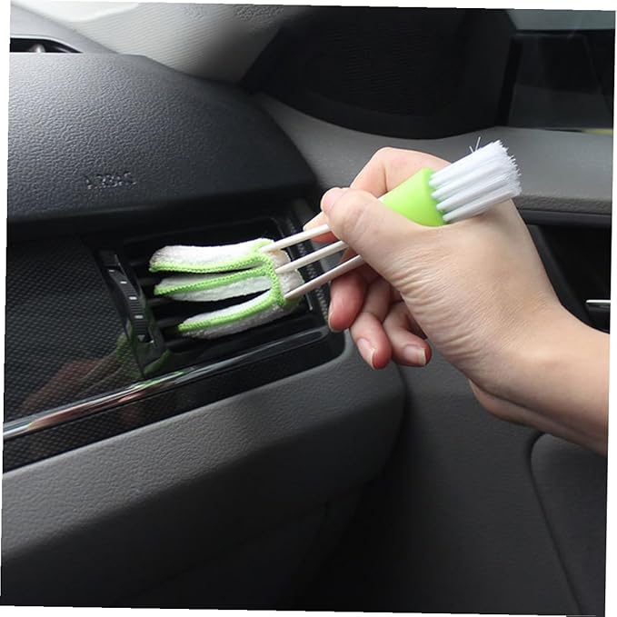VALICLUD 3pcs Double Ended Car Air Vent Cleaning Brush Mini Duster for Air Conditioner Vents Interior Detailing Tool for Automotive Dashboard Dust Removal