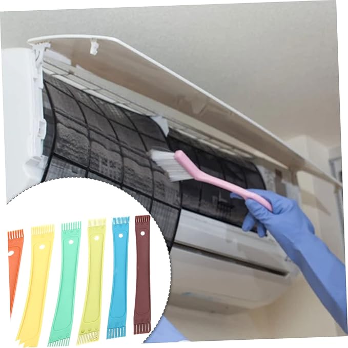 12pcs Air Conditioner Fin Combs Multi Fin Cleaning Brush for Radiators Coils and Condensers Tool for Air Conditioner Maintenance and Cleaning