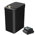 Bathroom Trash Can, 2.6 Gallon Automatic Motion Sensor Touchless Garbage Can, Waterproof Trash Bin with Lid, Narrow Small Waste Bin for Kitchen, Office, Bedroom, Black