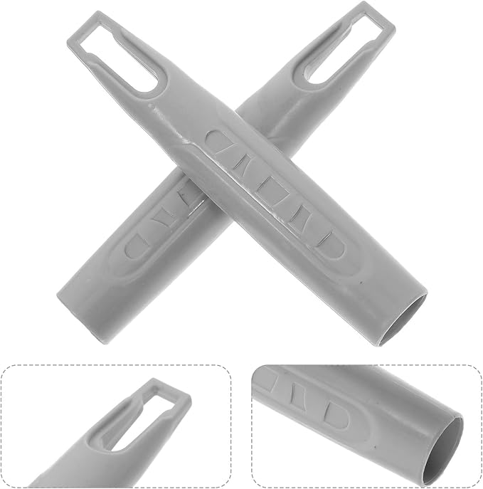 GANAZONO 2pcs Broom Handles 19mm Plastic Replacement Grips for Mini Broom and Dustpan Set, Sturdy Mop Stick Handle Grips for Household Cleaning and Manual Carpet Sweeper Use