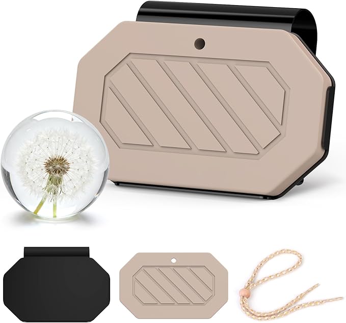 Car Air Freshener, 2-in-1 Stone Car Freshener with Visor Clip & Hanging Scent Diffuser, Natural Scent Stone Diffuser, Long-Lasting Odor Eliminator for Car or Home, Textured Open Air