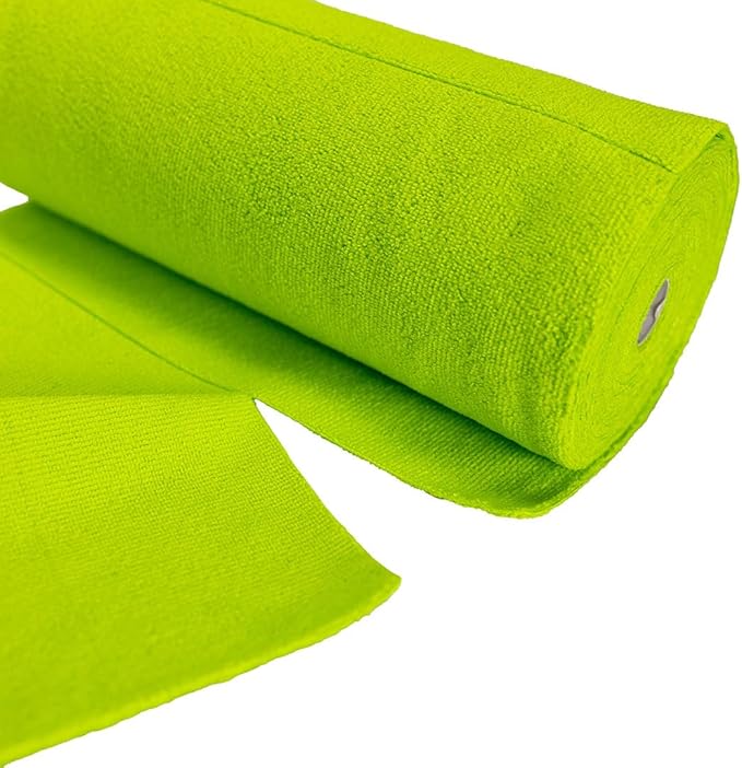 Maxshine Universal Green Microfiber Tear-Away Towel Roll – 30 Reusable 12"x12" Sheets – 260GSM Terry Microfiber – Eco-Friendly, Lint-Free Cleaning Towels for Auto, Home & Garage