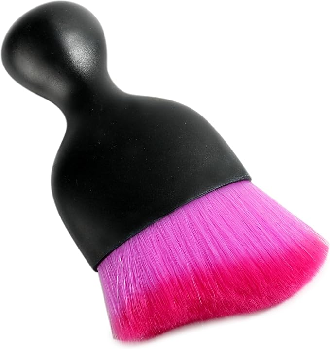 Car Interior Detailing Brush,Soft Bristle Cleaning Brush Car Detailing Brush Dusting Brush,Car Interior Cleaning Tool,Auto Detail Brush Car Dash Duster Brush (Black&Double Purple)