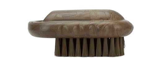 SPARTA Nail Scrub Brush Commercial-Grade, Heavy-Duty Hand and Fingernail Brush with Stiff Bristles for Gardeners, Mechanics, And Foodservice Personnel, Plastic, 5 Inches, Brown