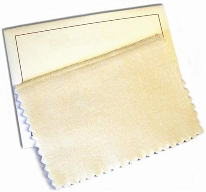 Hagerty 15792 6-by-8-inch Lasting Impressions Jewelry Polishing Cloth, Tan