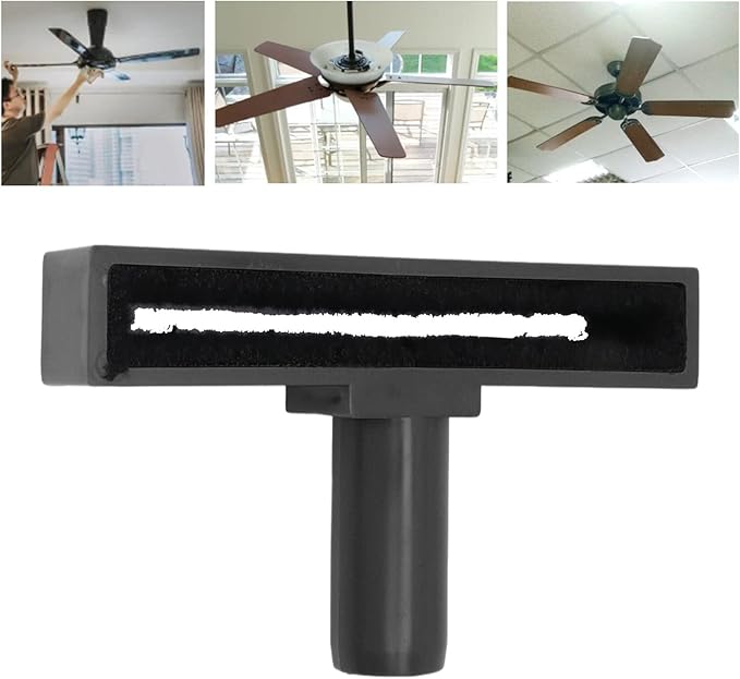 Estink Ceiling Fan Cleaning Brush, Washable Household Ceiling Fan Blade Brush Fan Cleaning Tool Reusable Cleaning Supplies for Home Kitchen Living Room Bedroom Bathroom (Black)