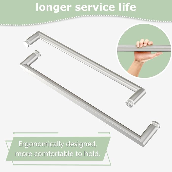 55"-60" W x 76" H Frameless Frosted Shower Door, Double Sliding Shower Door,5/16"(8mm) Tempered Glass,Sliding Shower Door with Explosion-Proof Film (Frosted Nickel 60" Wx76 H)