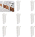 Cup Drying Hooks, 8Pcs Glass Bottle Drying Rack Hooks Shelf Basket Rack Hooks Bottle Drying Rack Stand Cup Holders for Dish Drainer Rack (White)