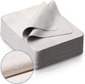 100 PCS Glasses Clean Cloth Suede, Lens Clean Cloth for Lenses, Glasses, Screens, Cameras, iPad, iPhone, Eyeglasses (6"x7", 100PCS/Grey)