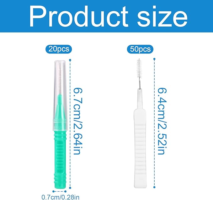 70pcs Shower Head Cleaning Tools, Including 20 Cleaning Brushes & 50 Shower Hole Brushes Unclogger Accessory for Small Holes Faucets Nozzles Sink Gaps