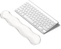 Clear Gel Wrist Rest for Keyboard, Keyboard Wrist Rest for Typing Pain Relief, Ergonomic Keyboard Arm Rest, Suitable for Office, Gaming, Computer, Laptop - Transparent