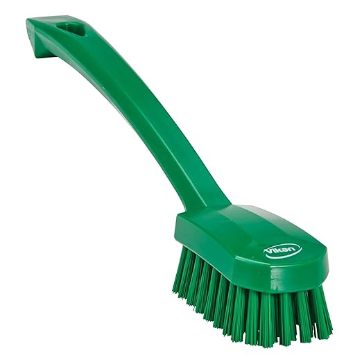 Vikan 30882 Brush,Utility,Medium,10.2",PP/PBT,Green
