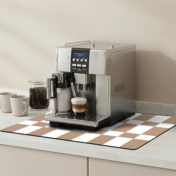 Dish Drying Mats for Kitchen Counter, Waterproof Coffee Mat for Countertop, Under Sink Mats, Coffee Bar Mat Accessories