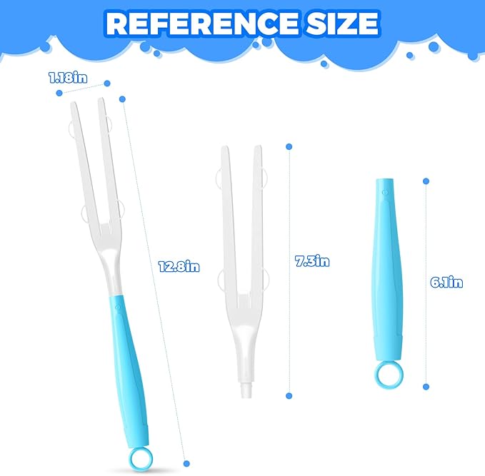 5PCS Duster Refills Folding Handles Set Compatible with Swiffer Dusters,Disposable Static Dust Removal Brush Handle for Dusting Electronics,Furniture,Blinds,Ceiling Fans (5, Blue)