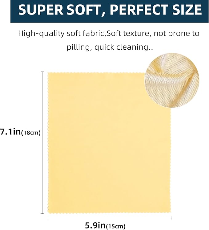 AIMI Assorted Colors Microfiber Cleaning Cloths - 6" x 7" Microfiber Glasses Cloth - Great for Cleaning Eyeglasses, Cell Phones, Screens, Lenses, Glasses and All Delicate Surface (24 Pack Multi-Color)