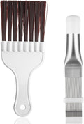 Air Conditioner Condenser Fin Comb, 2 pcs Coil Cleaning Brush, AC Coil Comb Whisk Brush, Evaporator Radiator Refrigerator Repair Tool
