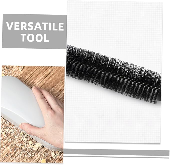 Cabilock Handheld Hair Removal Brush 7.87 Inch Multi-Functional Crumb Sweeper for Sofa Table Floor Nutshells Bread Crumbs Cleaning with Ergonomic Abs Handle