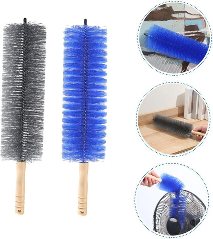 Ciieeo 2pcs Portable Fan Cleaning Brush Handle Bendable Dust Brush for Electric Fans and Air Conditioners Multi-Purpose Cleaning Tool for Home Use