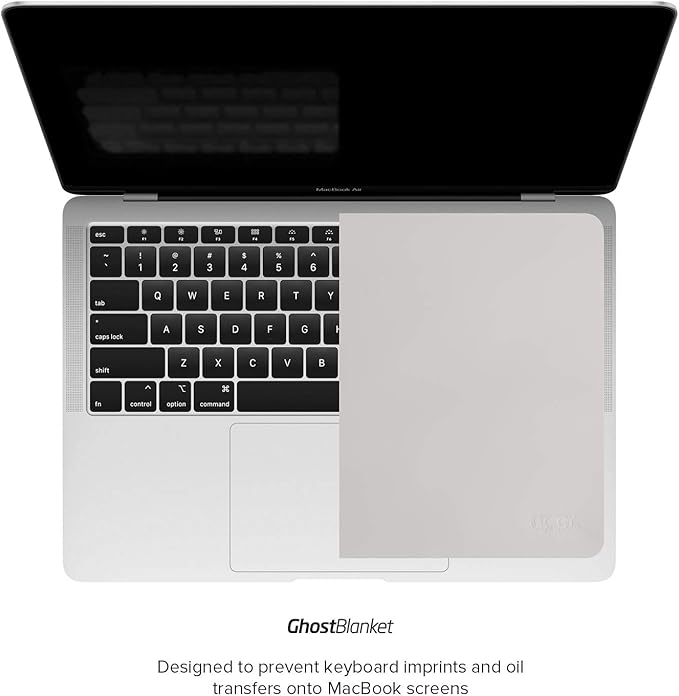UPPERCASE GhostBlanket Screen Keyboard Imprint Protection Microfiber Liner and Cleaning Cloth 13" Compatible with MacBook Pro 13" 14" and MacBook Air 13" 15"