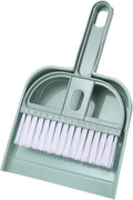 uxcell 2 Pcs Mini Dustpan and Brush Set, Small Broom and Dustpan Set for Home Office Tabletops Sofas Keyboards Cleaning, Blue