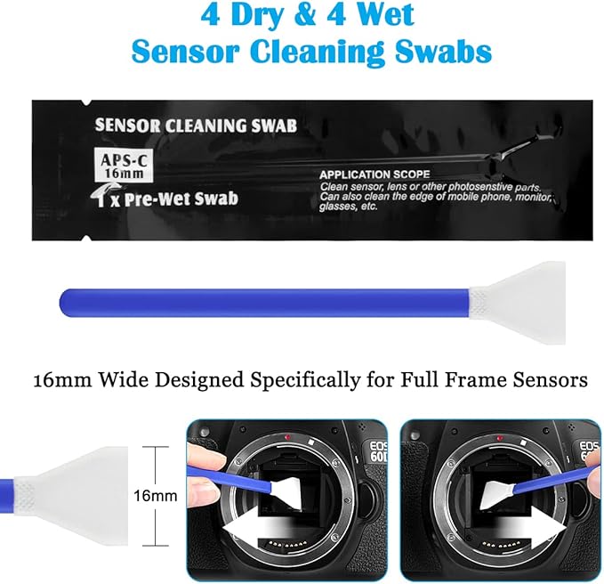 ARVOK Professional Camera Cleaning Kit(32 pcs), Including Air Blower/Cleaning Pen/Cleaning Spray/Cleaning Cloth/Lens Brush, Lens Cleaning Kit for DSLR Cameras Compatible with Canon, Nikon, Sony