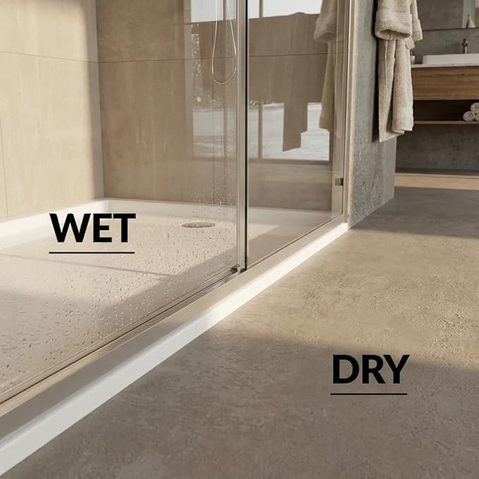 Aluminum Alloy Sliding Shower Door, Adjustable 50"-60" W x 72" H with Dual 8mm (5/16") Tempered Glass Panels & Coating, Brushed Anodized Aluminum Frame, Brushed Nickel Square Track