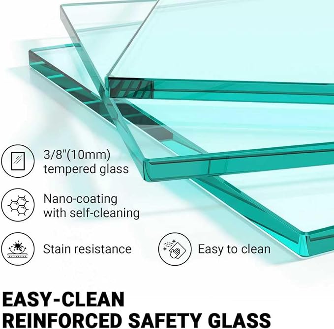 Frameless Sliding Shower Door 56–60 in W x 76 in H, 10mm Clear Tempered Glass Shower Doors Glass Sliding 60 Inches, Double Nano Coating, Stainless Steel Hardware, Silent Smooth Rollers, Brushed Nickel