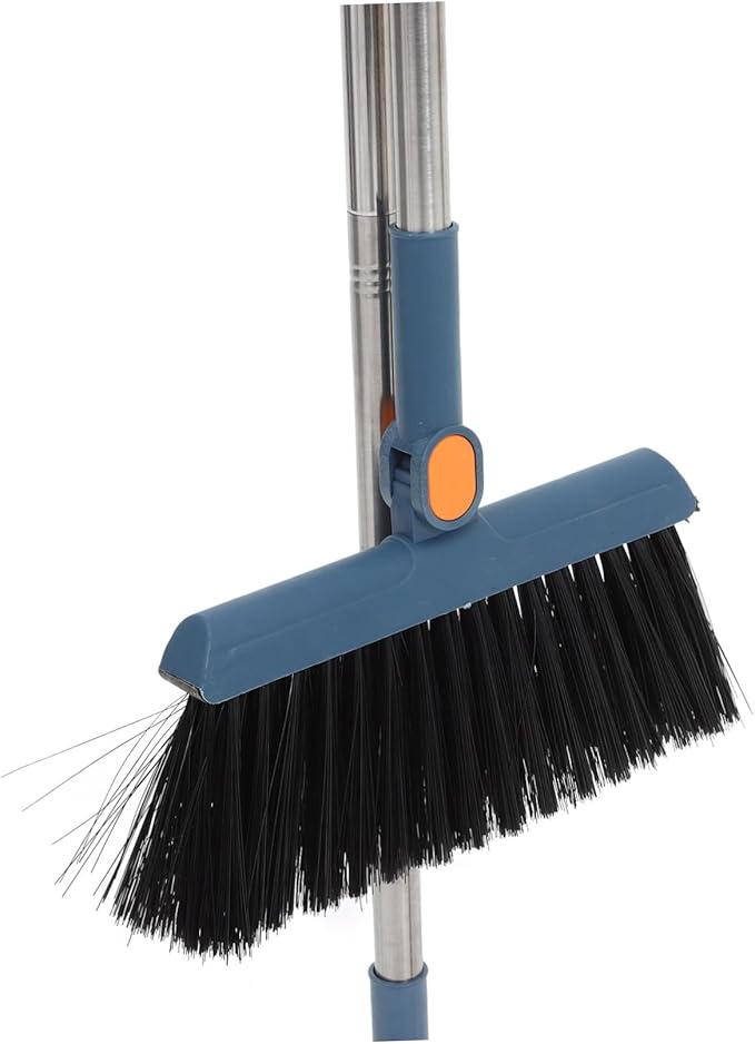 Collapsible Broom Dustpan Set Standing Dustpan Home Cleaning Tools Stainless Steel Garage Broom