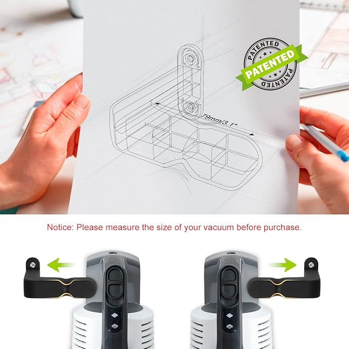 LANMU Wall Mount Holder Compatible with Shark IX141 IX141AMZ IZ377H IZ376H IZ387H IZ462H IZ163H IZ363HT IZ682H Pet Cordless Stick Vacuum, Handheld Vac CH951 and V10 V11 V12 V15 Vacuum Cleaner
