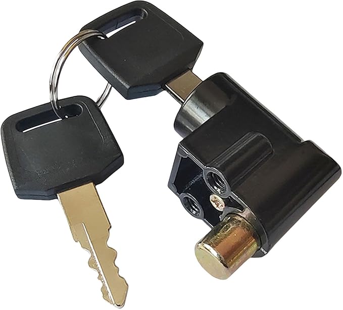 Universal Battery Box Lock for Electric Vehicles - Anti-Theft Metal Replacement Lock with 2 Keys, Fits E-Bike, Electrombile & Motorcycle