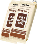 3in1 Leather Wipes 150 XL Count, Clean, Condition & Restore Shine, Extra-Large 8"x10" Wipes for Car Seats, Shoes, Furniture & Bags, Thick, Durable, Non-Linting, Safe for All Leather Types
