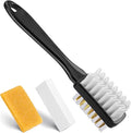 XANGNIER Suede Shoe Cleaner Kit for Birkenstock,3 Pcs Suede & Nubuck Care Set-2-In-1 Shoe Cleaning Brush,Suede Eraser and Glue Eraser for Sandals,Clogs,Leather Footbeds,Boots,Sneaker,Furniture