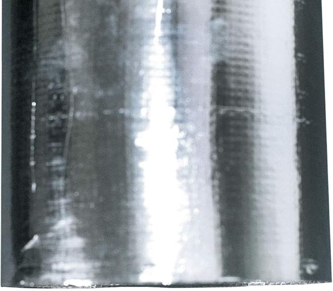 US Energy Products 250 sqft (4ft x 62.5ft) Aluminum Foil Barrier Insulation Sauna Non Perforated Solid 8 Mil Reinforced Aluminum Vapor Barrier.