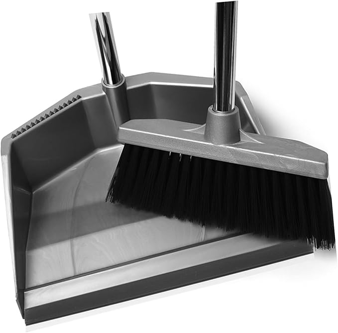 Angoily Dustpan Replacement Edge Strip 2-Pack Soft Rubber Lip Protector for Garbage Shovel Dust Pan Repair Cleaning Floors and Corners