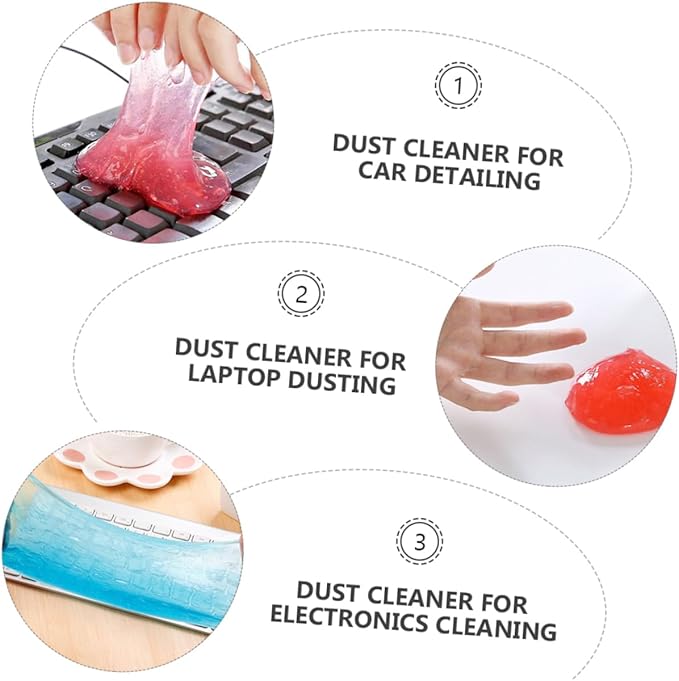 20pcs Keyboard Cleaning Gel Efficient Dust for Electronics Car Detailing Multi-Purpose Detailing Cleaning Gel for Laptop Computer Home Use